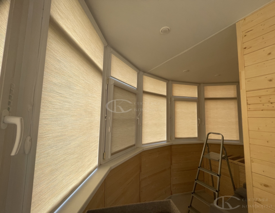 Портфолио Ролл шторы на пластиковые окна