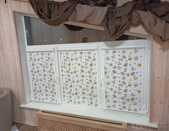 Портфолио Ролл шторы на пластиковые окна