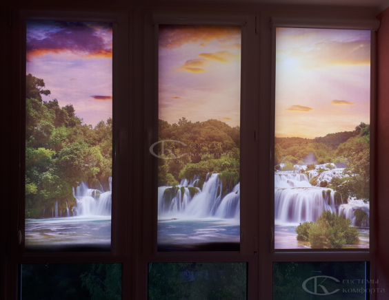 Портфолио Ролл шторы на пластиковые окна