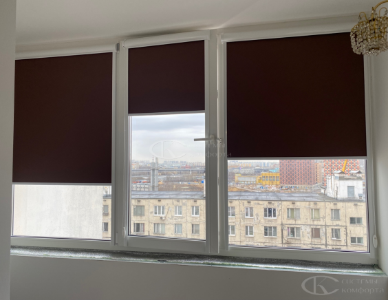 Портфолио Ролл шторы на пластиковые окна