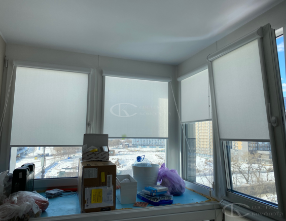 Портфолио Ролл шторы на пластиковые окна