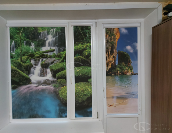 Портфолио Ролл шторы на пластиковые окна