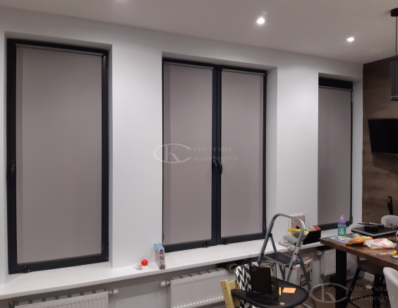 Портфолио Ролл шторы на пластиковые окна