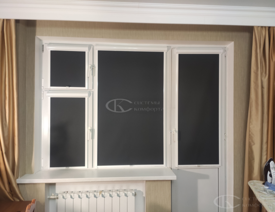 Портфолио Ролл шторы на пластиковые окна