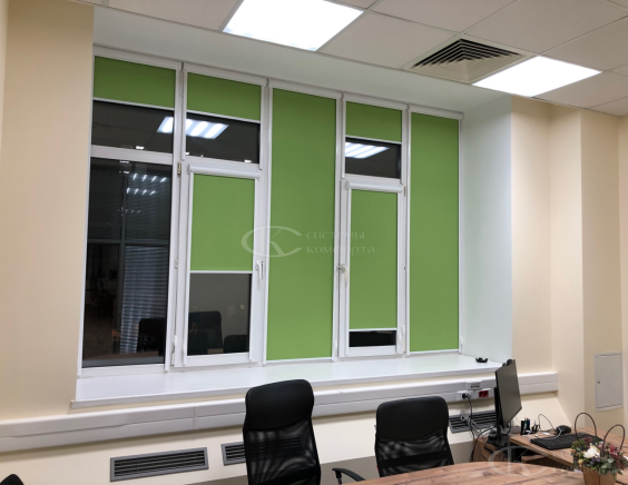 Портфолио Ролл шторы на пластиковые окна