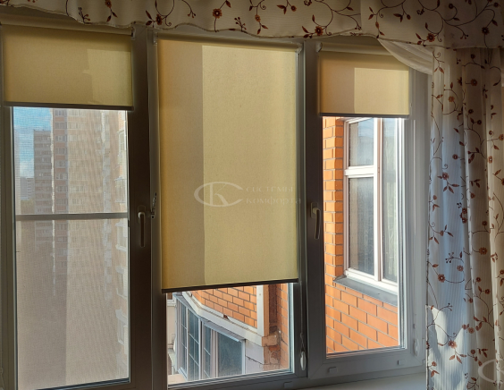 Портфолио Ролл шторы на пластиковые окна